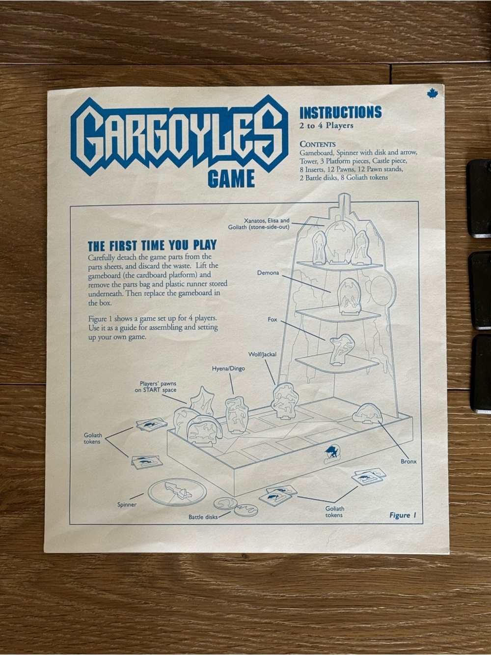 VINTAGE 1994 Disney Gargoyles Board Game Milton Bradley - 100% COMPLETE - Picture 15 of 15